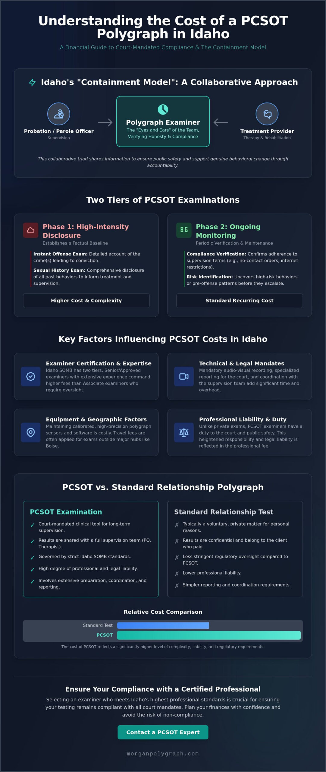 Cost of PCSOT Polygraph in Idaho: A 2026 Guide to Pricing and Compliance