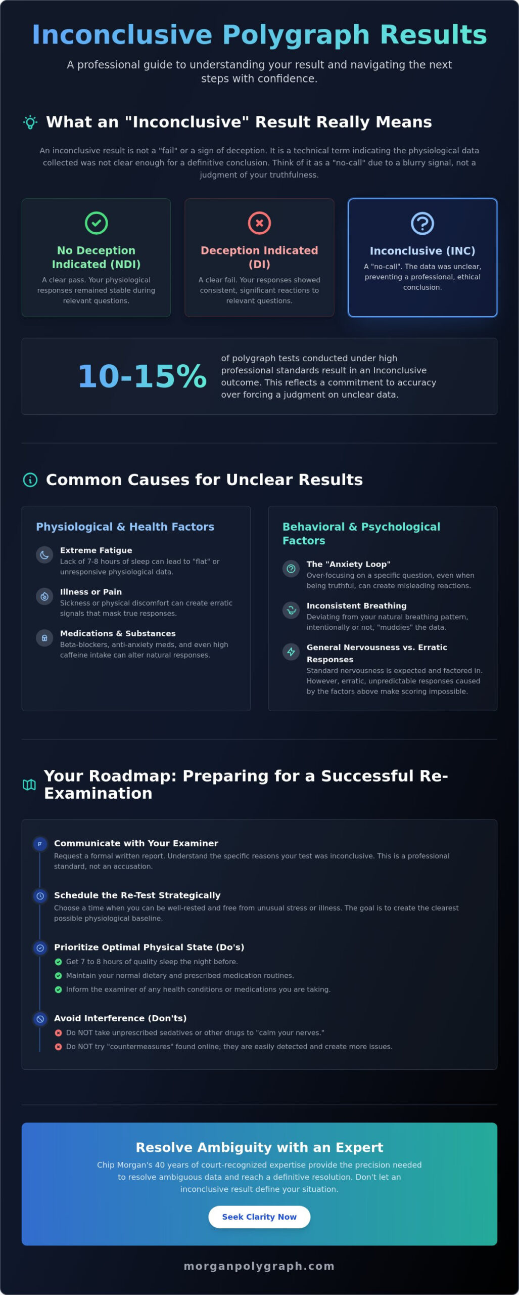 Inconclusive Polygraph Result: What Now? A Guide to Your Next Steps