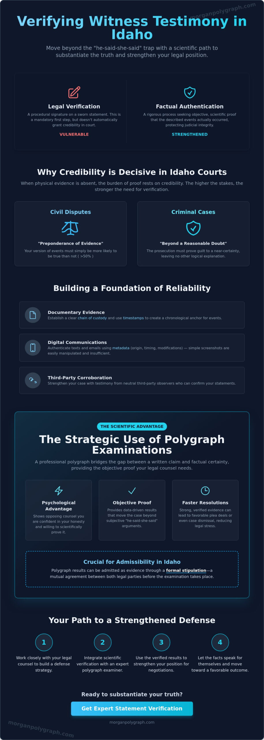 Polygraph to Verify Witness Testimony in Idaho: A Legal Strategy Guide