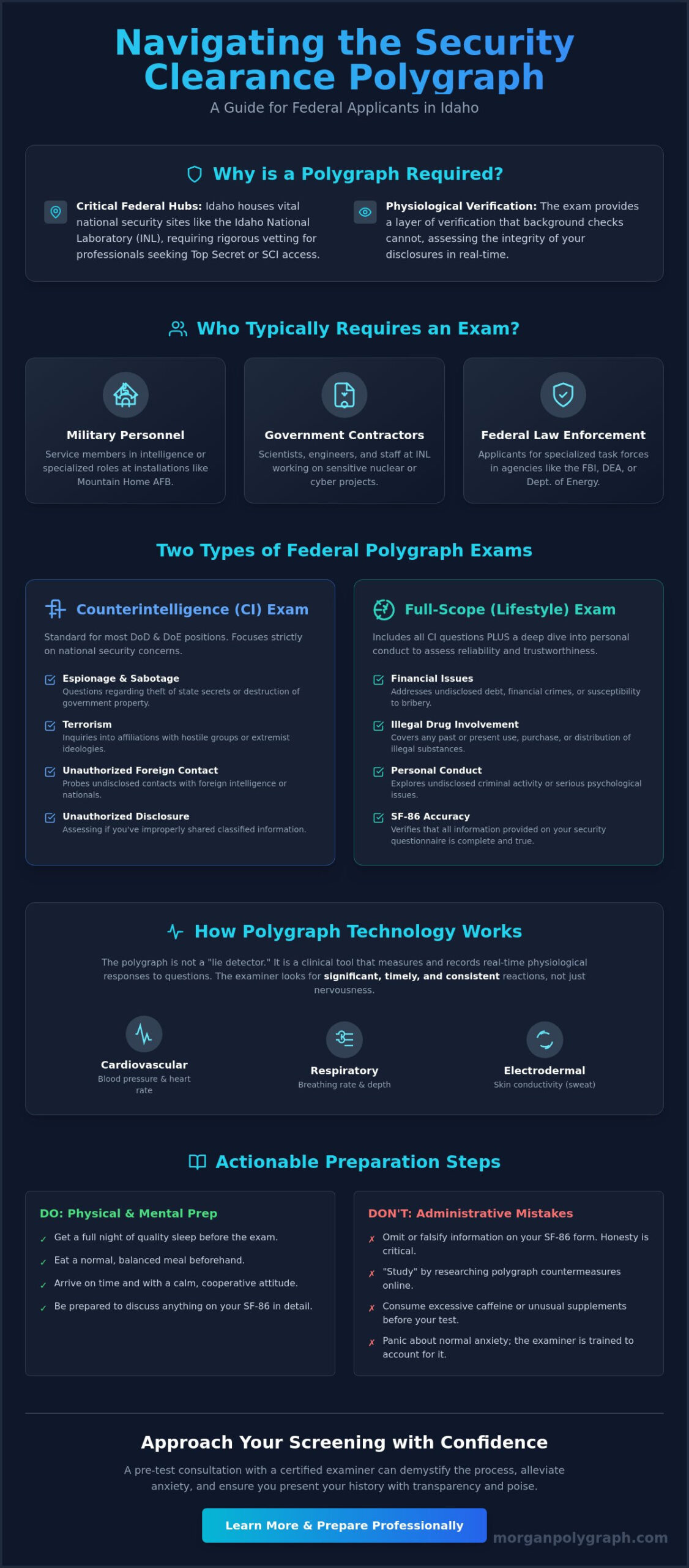 Security Clearance Polygraph in Idaho: A Guide for Federal Applicants