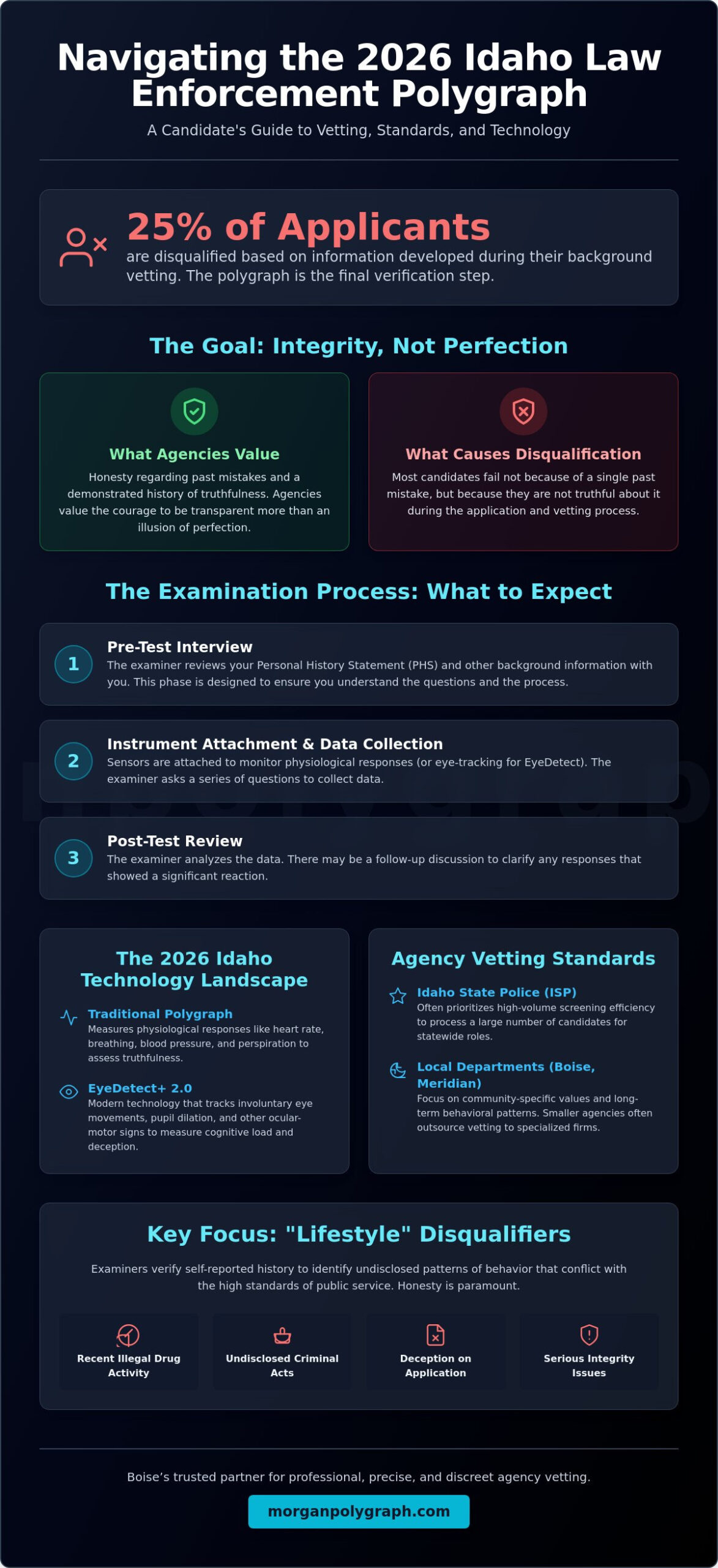 Pre-Employment Polygraph for Law Enforcement in Idaho: 2026 Standards