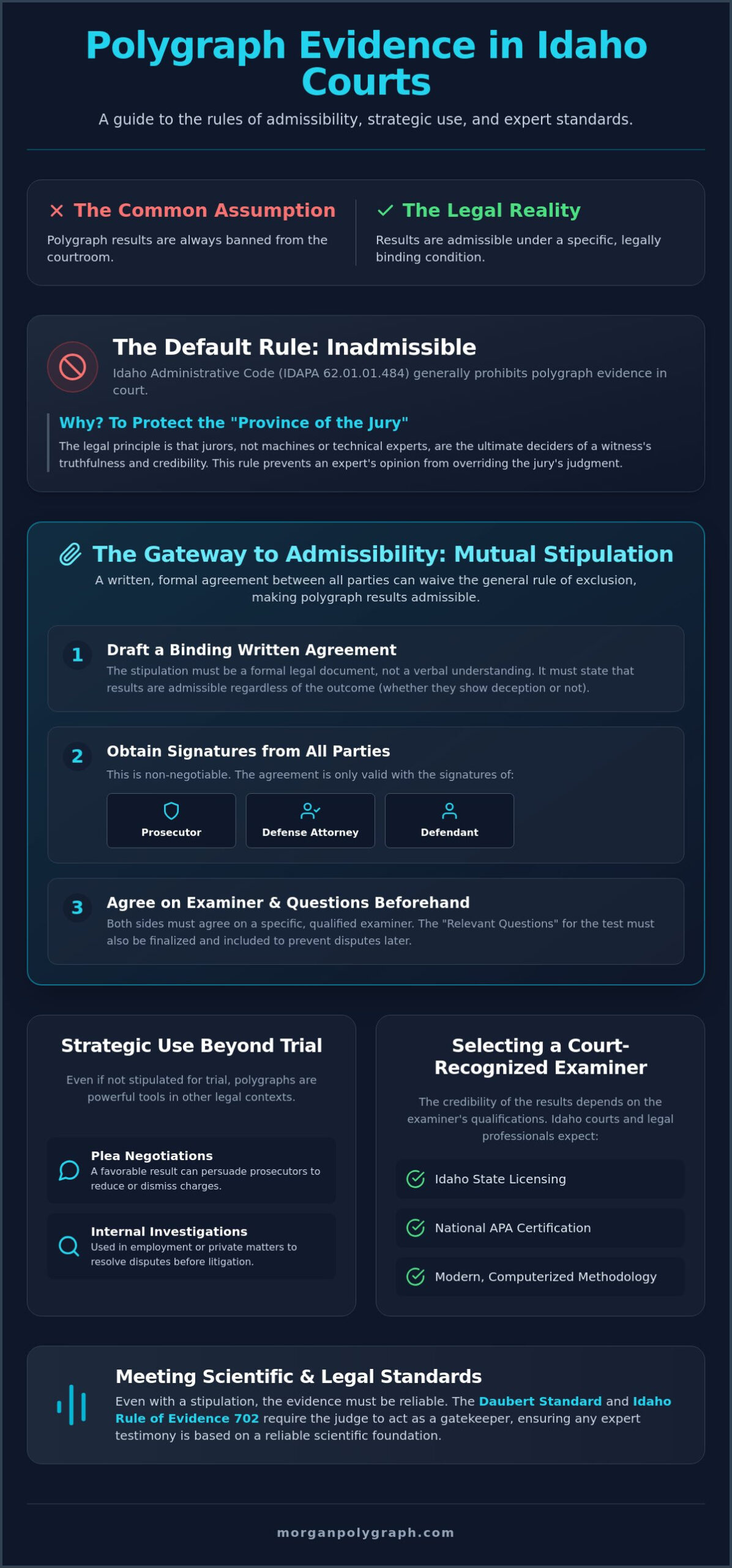 Admissibility of Polygraph Evidence in Idaho Courts: A 2026 Legal Guide