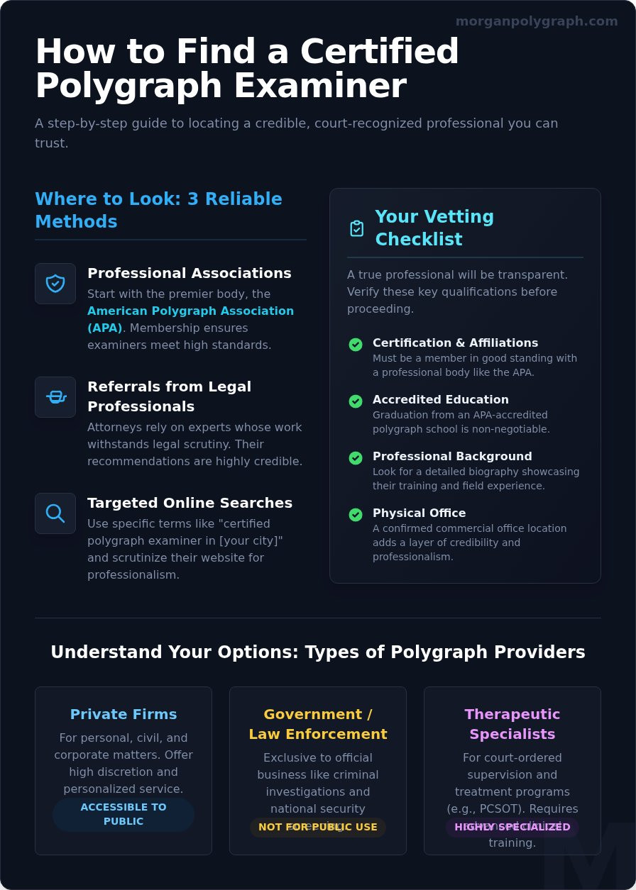 Where Can I Take a Polygraph Test? A Guide to Finding a Certified Examiner